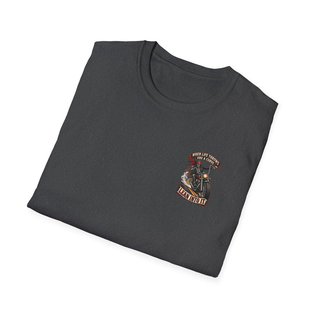 Motorcycle Rider Skull Tee — Born to Ride Graphic T-Shirt