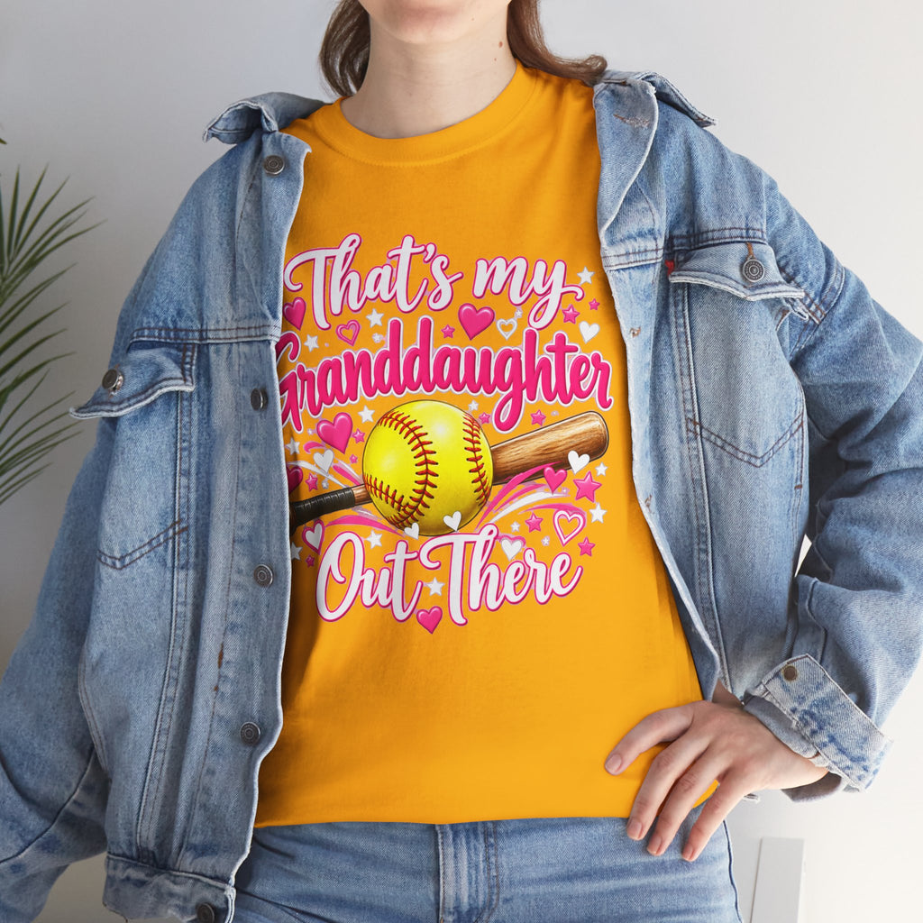 That’s My Granddaughter Out There Softball Grandma T-Shirt