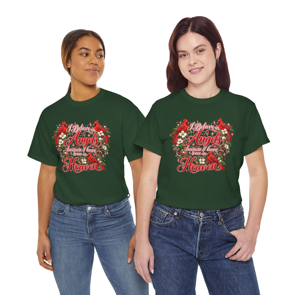 Angels from Heaven Cardinal Christmas T-Shirt