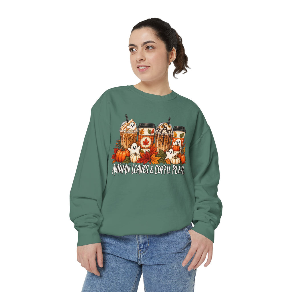 Pumpkin Spice Coffee Sweatshirt — Fall Coffee Lover Graphic Sweatshirt