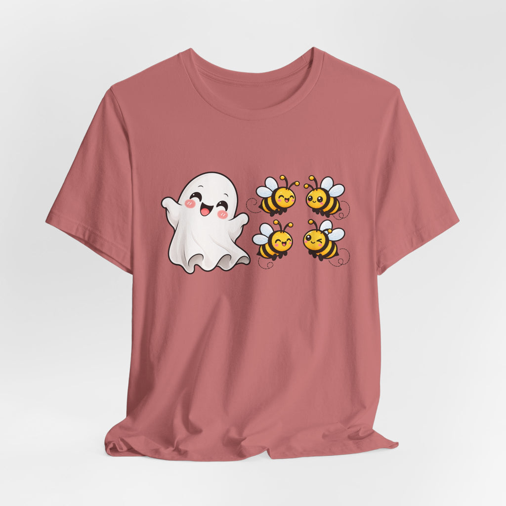 Boo & Bees Halloween Tee – Cute Ghost & Bee Shirt | Spooky Season Must-Have