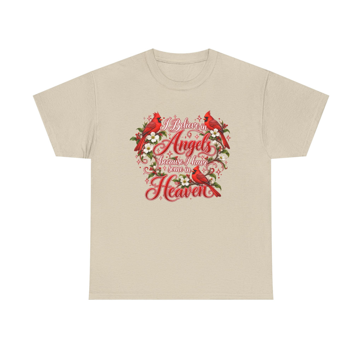 Angels from Heaven Cardinal Christmas T-Shirt