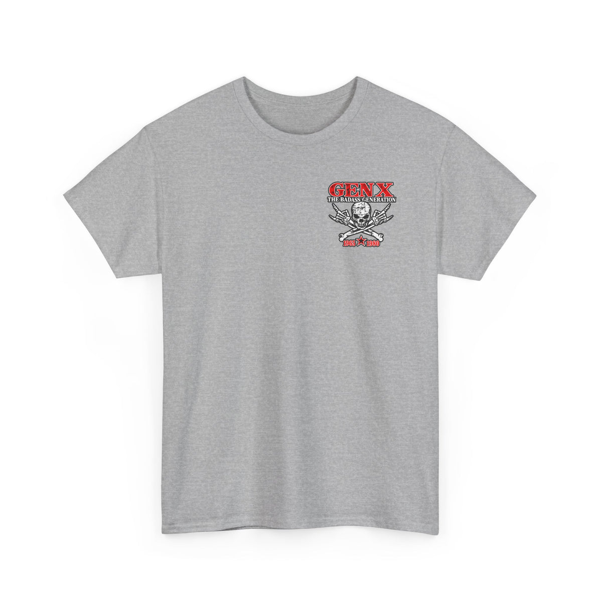 Gen X T‑Shirt — "The Badass Generation" Skull & Crossbones Retro Tee