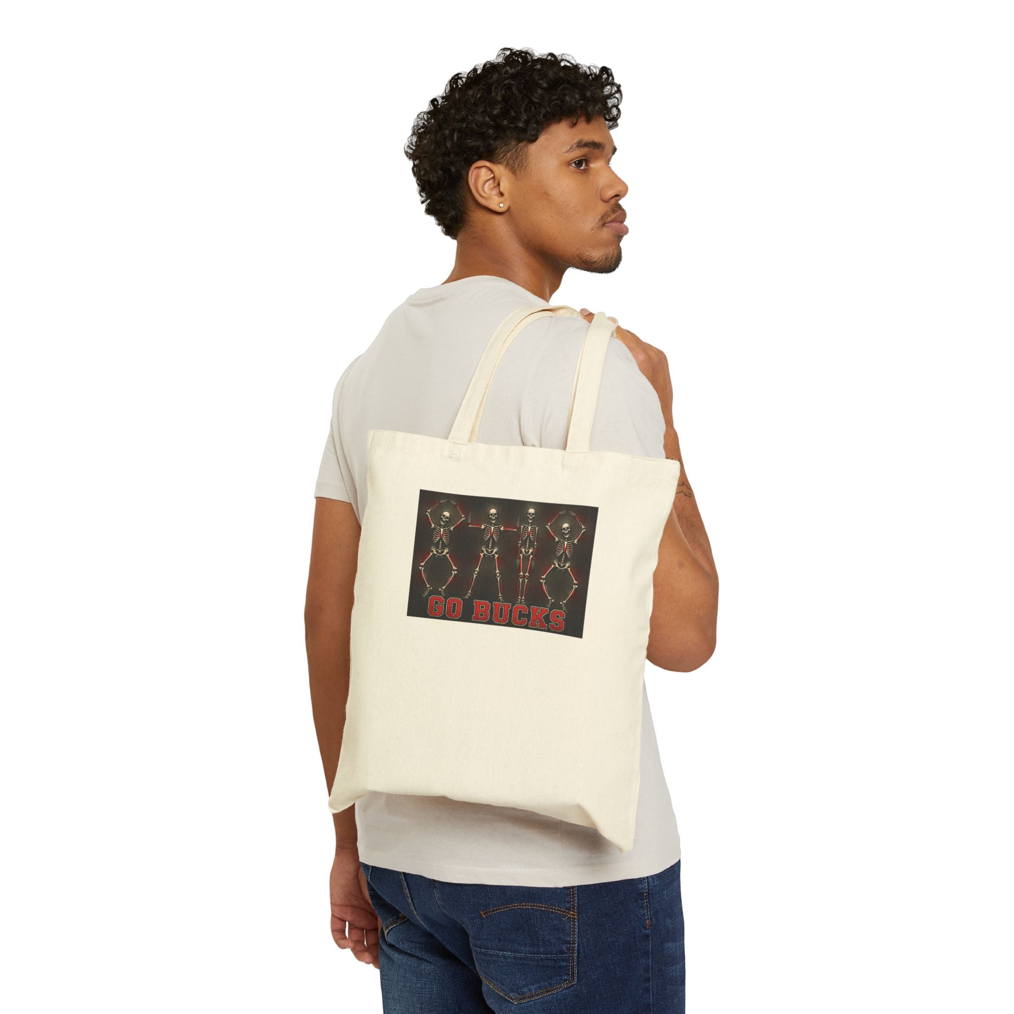 Tote Bag — 'No Bucks' Rustic Deer Antler Design Canvas Tote