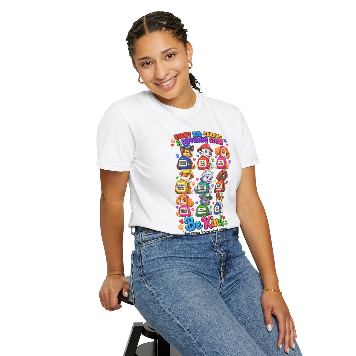 Be Kind Every Kid Carries Inspirational T-Shirt