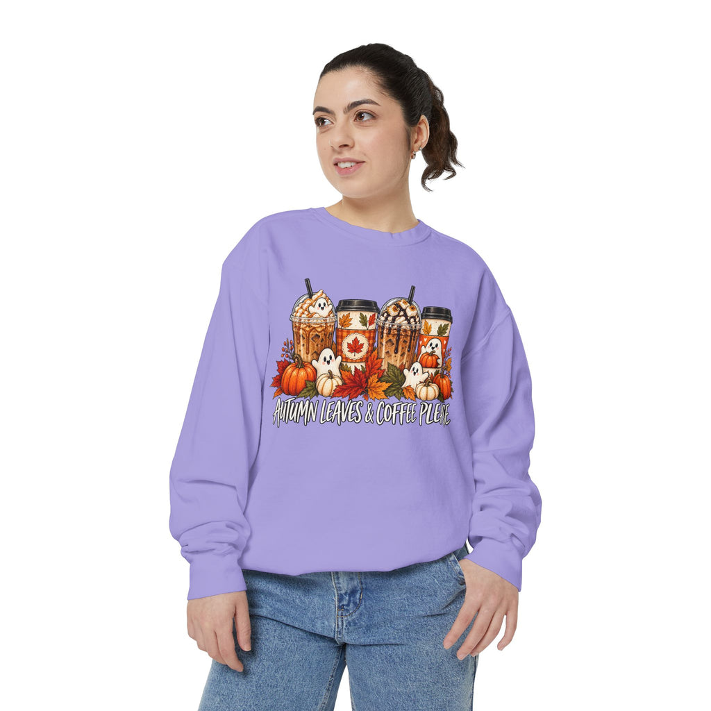 Pumpkin Spice Coffee Sweatshirt — Fall Coffee Lover Graphic Sweatshirt