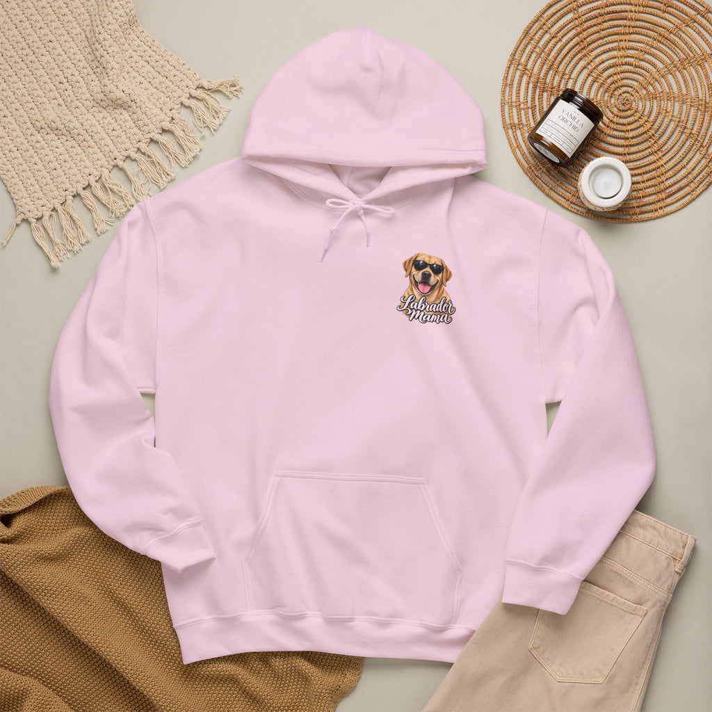 Labrador Mama Hoodie — Dog Mom Sweatshirt with Cute Sunglasses Lab Design