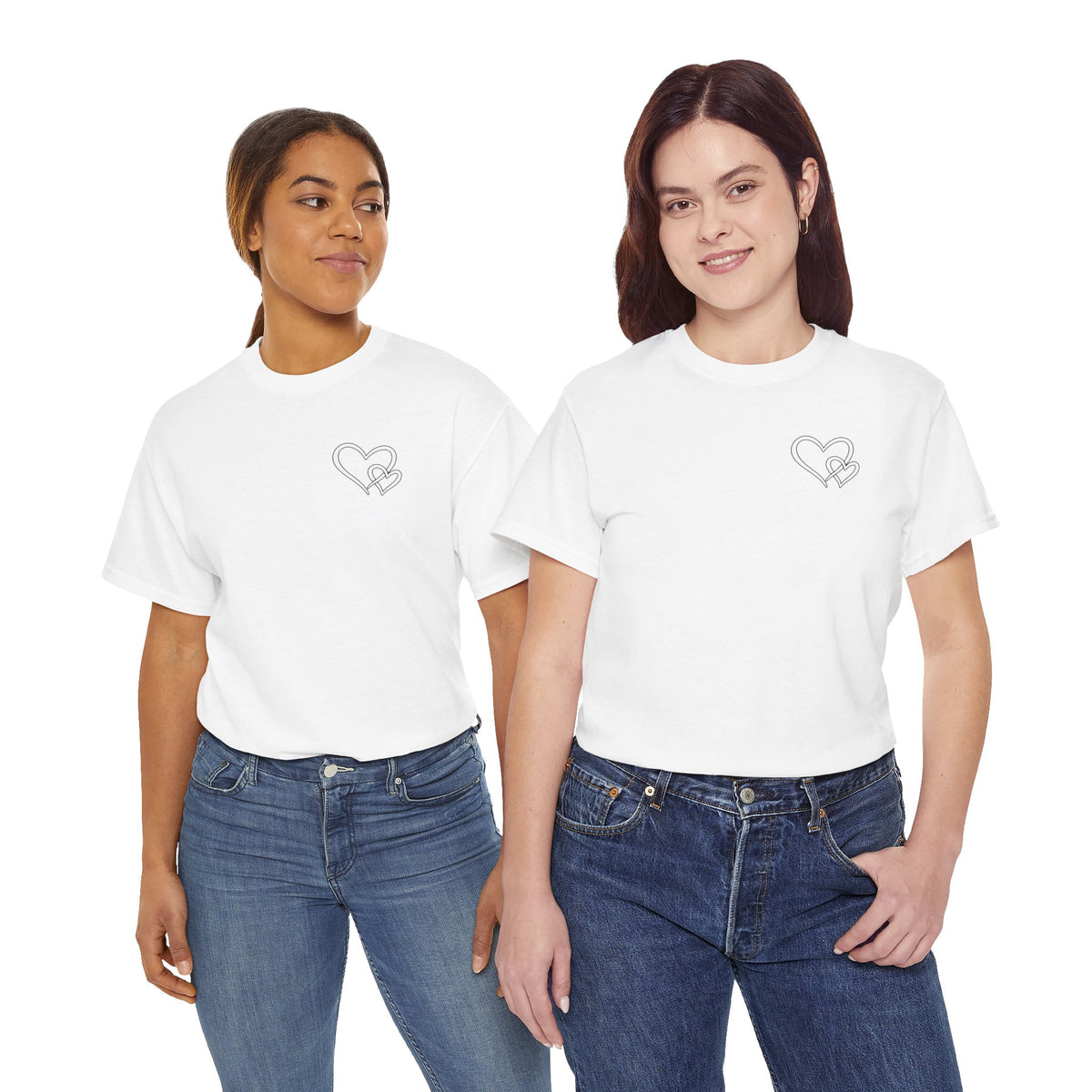 Inspirational Heart T-Shirt – "To the Person Behind Me: You Are Amazing, Beautiful and Enough" Motivational Tee