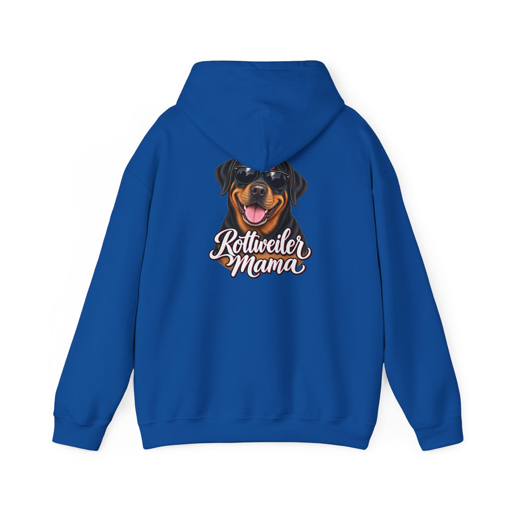 Rottweiler Mama Hoodie — Cute Rottie Portrait Pullover for Dog Moms