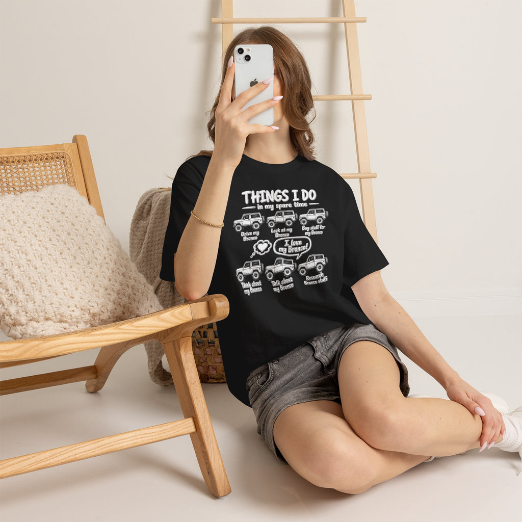 T‑Shirt — "Things I Do in My Spare Time" Jeep Lover Graphic Tee
