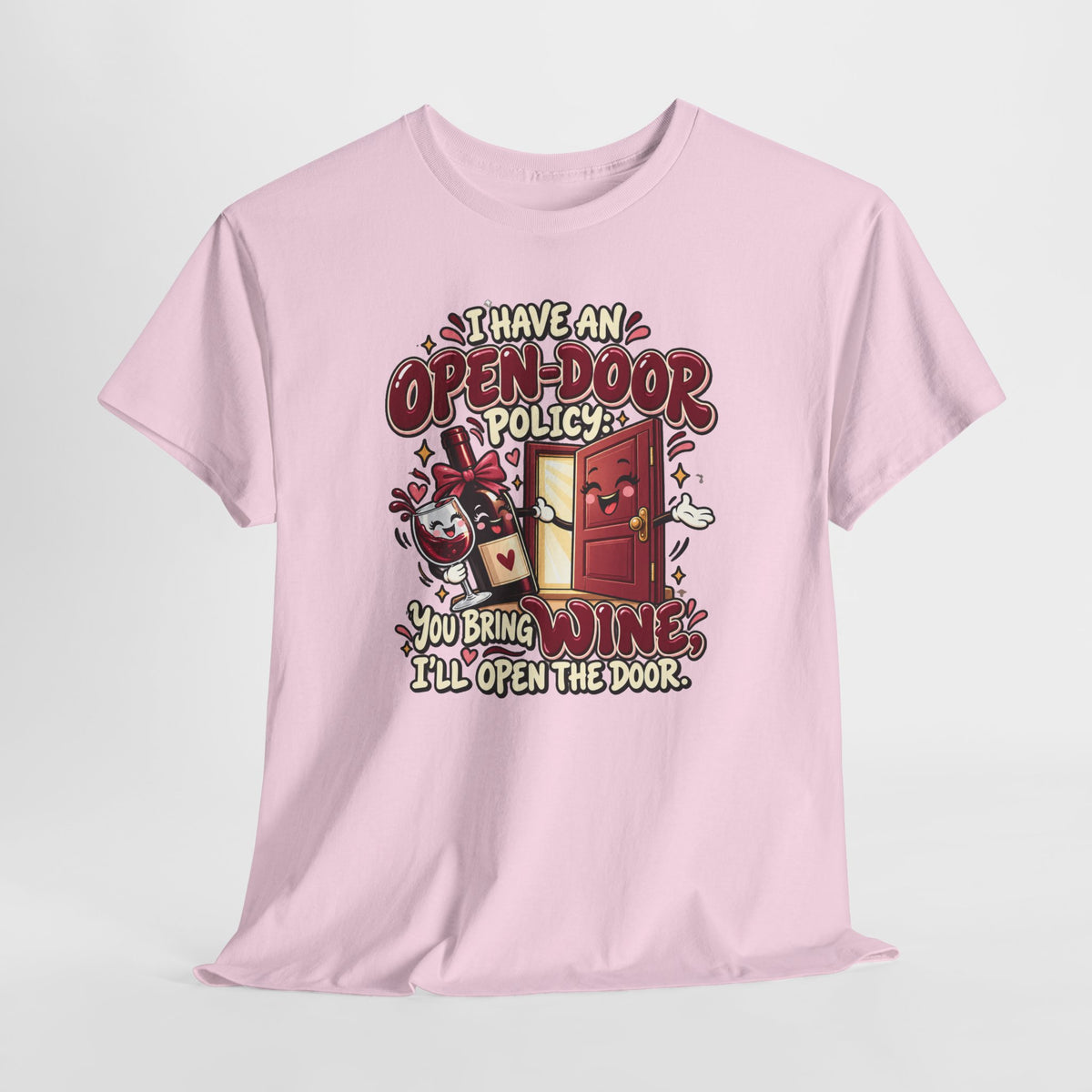 Open-Door Policy Wine Lover T-Shirt