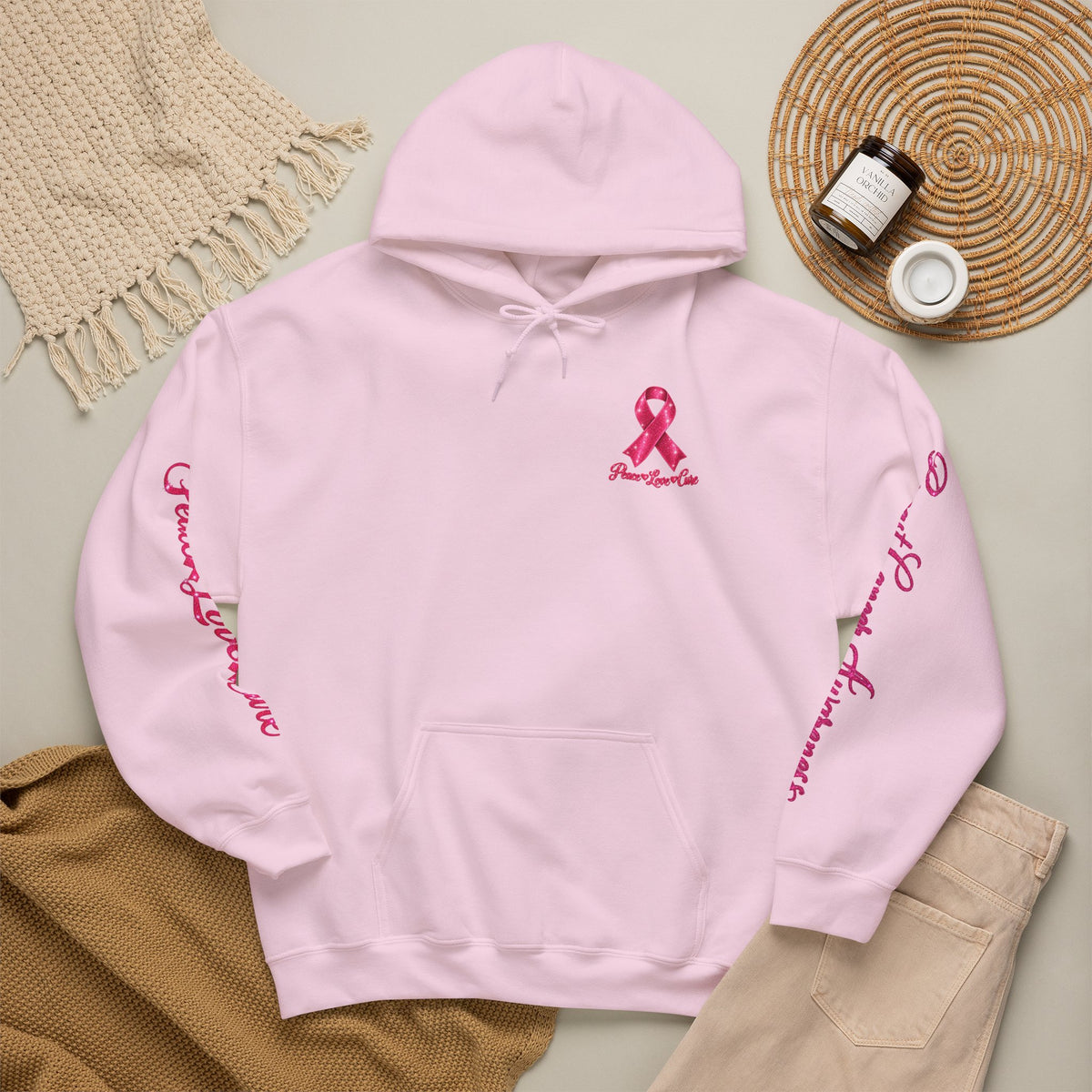 Pink Ribbon Breast Cancer Awareness Hoodie