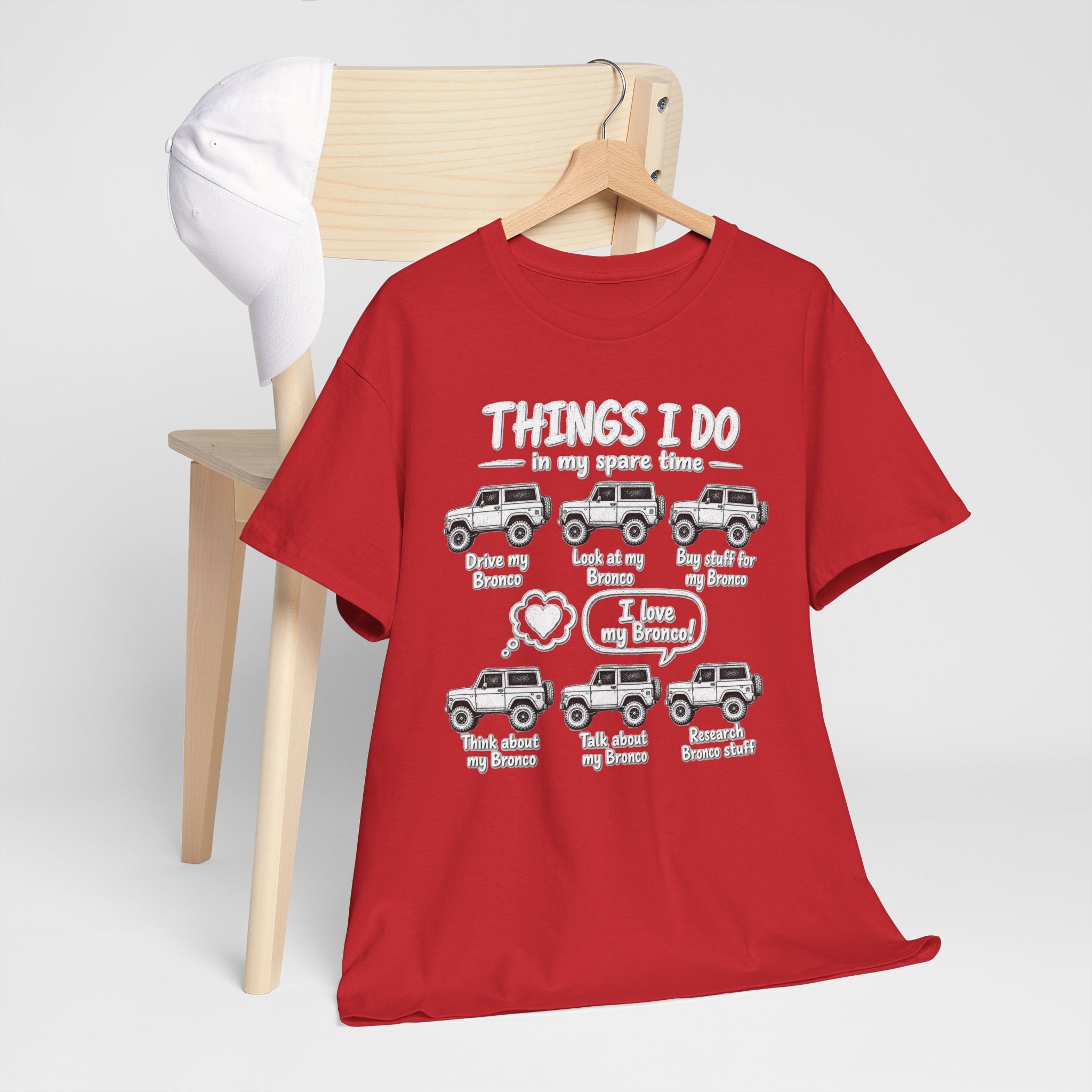 T‑Shirt — "Things I Do in My Spare Time" Jeep Lover Graphic Tee