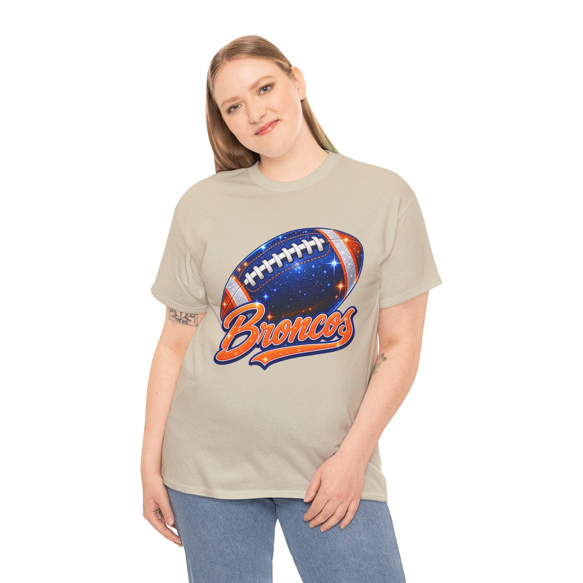 Broncos Football T-Shirt — Galaxy Football Graphic Tee