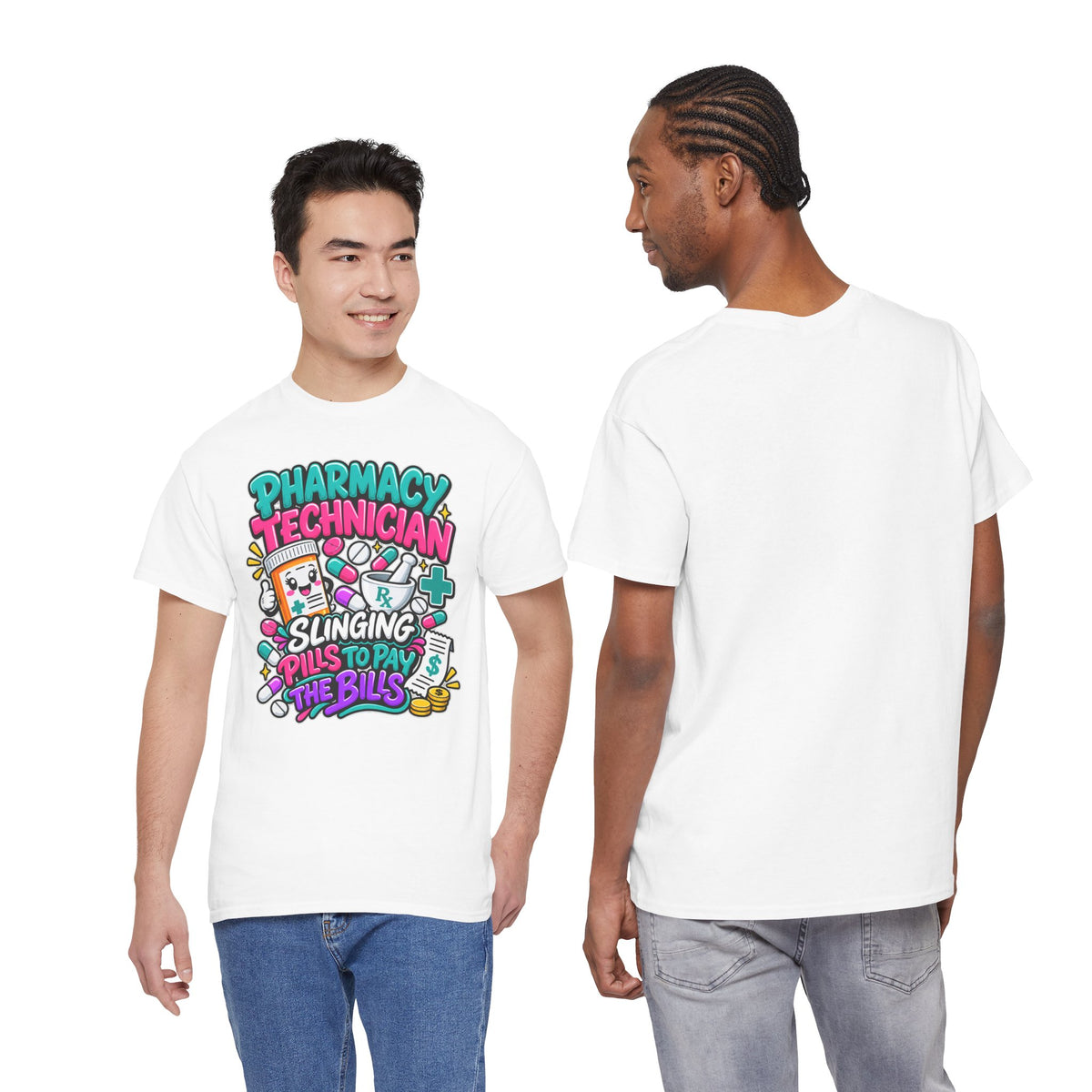 Pharmacy Technician T‑Shirt — "Slinging Pills to Pay the Bills" Graphic Tee