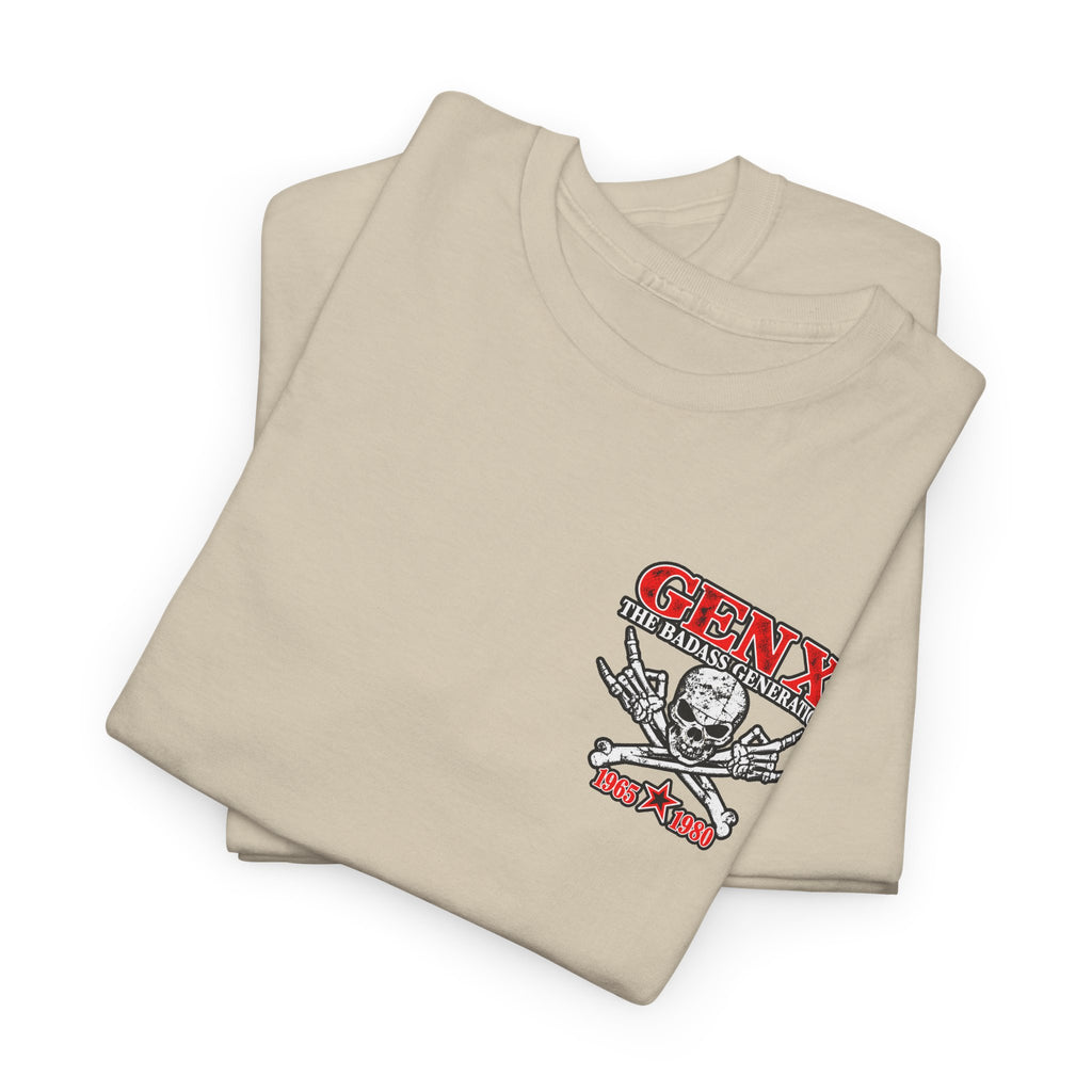 Gen X T‑Shirt — "The Badass Generation" Skull & Crossbones Retro Tee