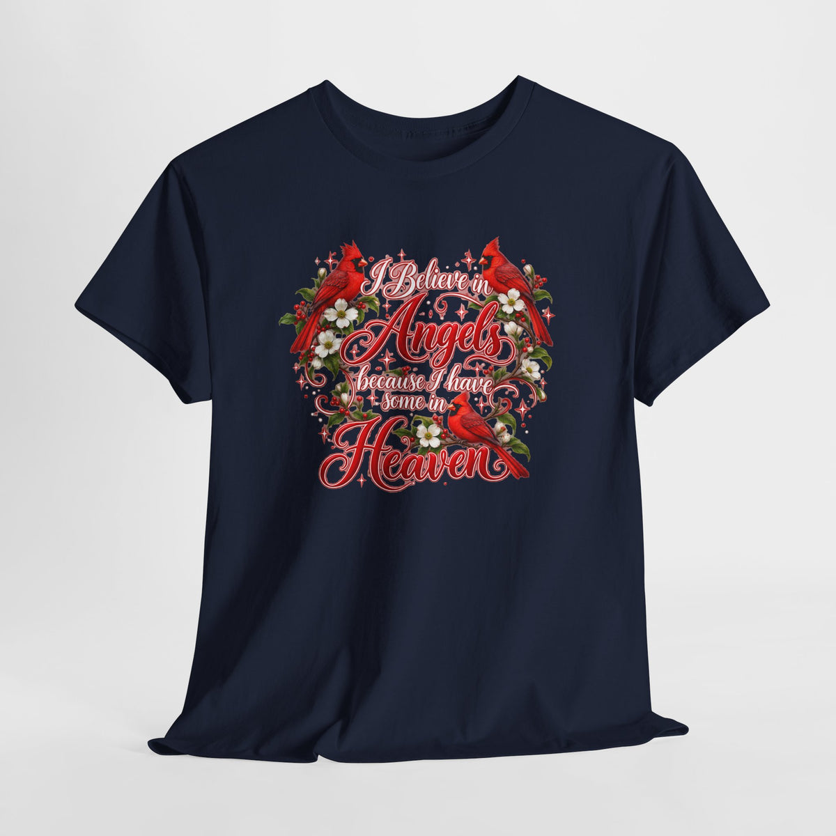 Angels from Heaven Cardinal Christmas T-Shirt