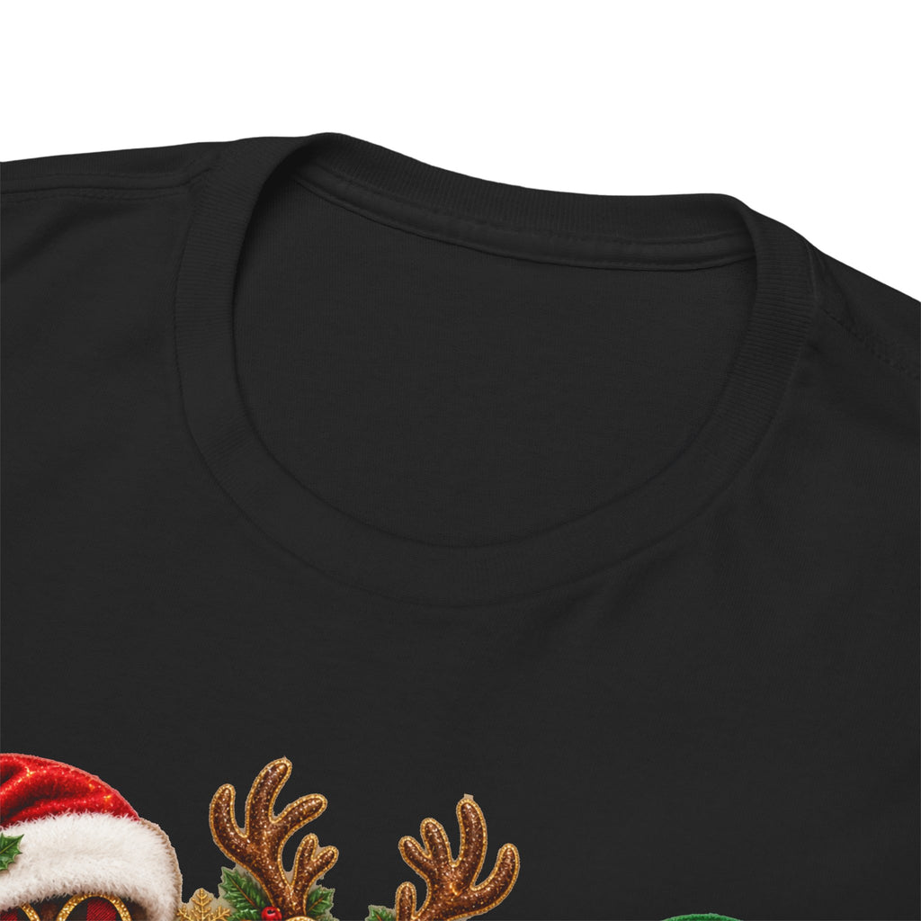 Merry Christmas Paw Prints Holiday Graphic Tee