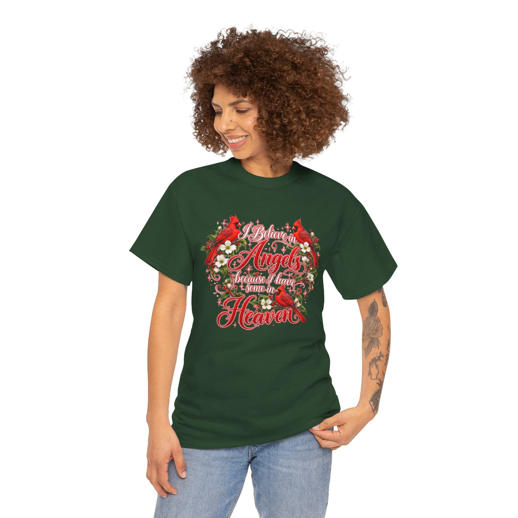 Angels from Heaven Cardinal Christmas T-Shirt