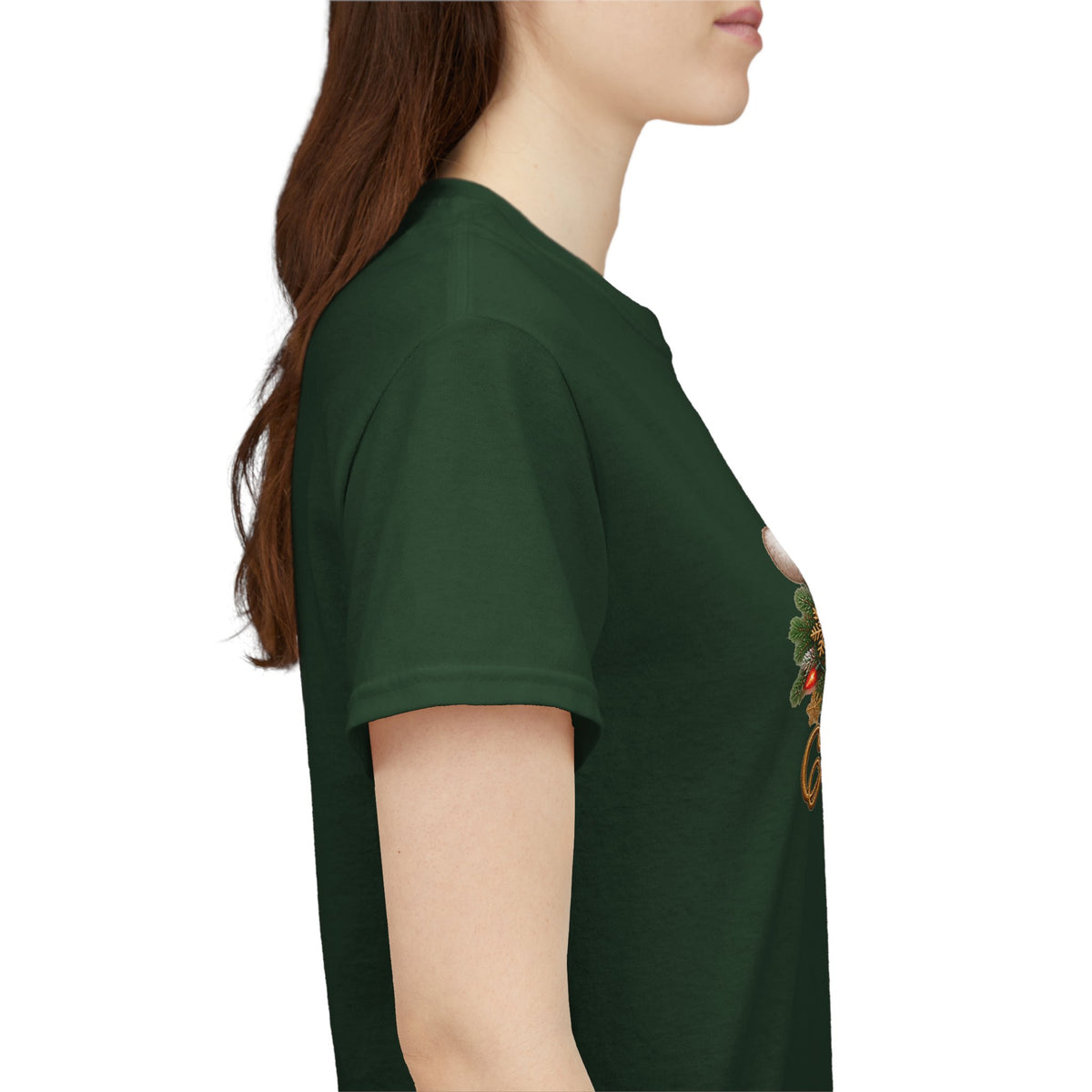Merry Christmas Paw Prints Holiday Graphic Tee