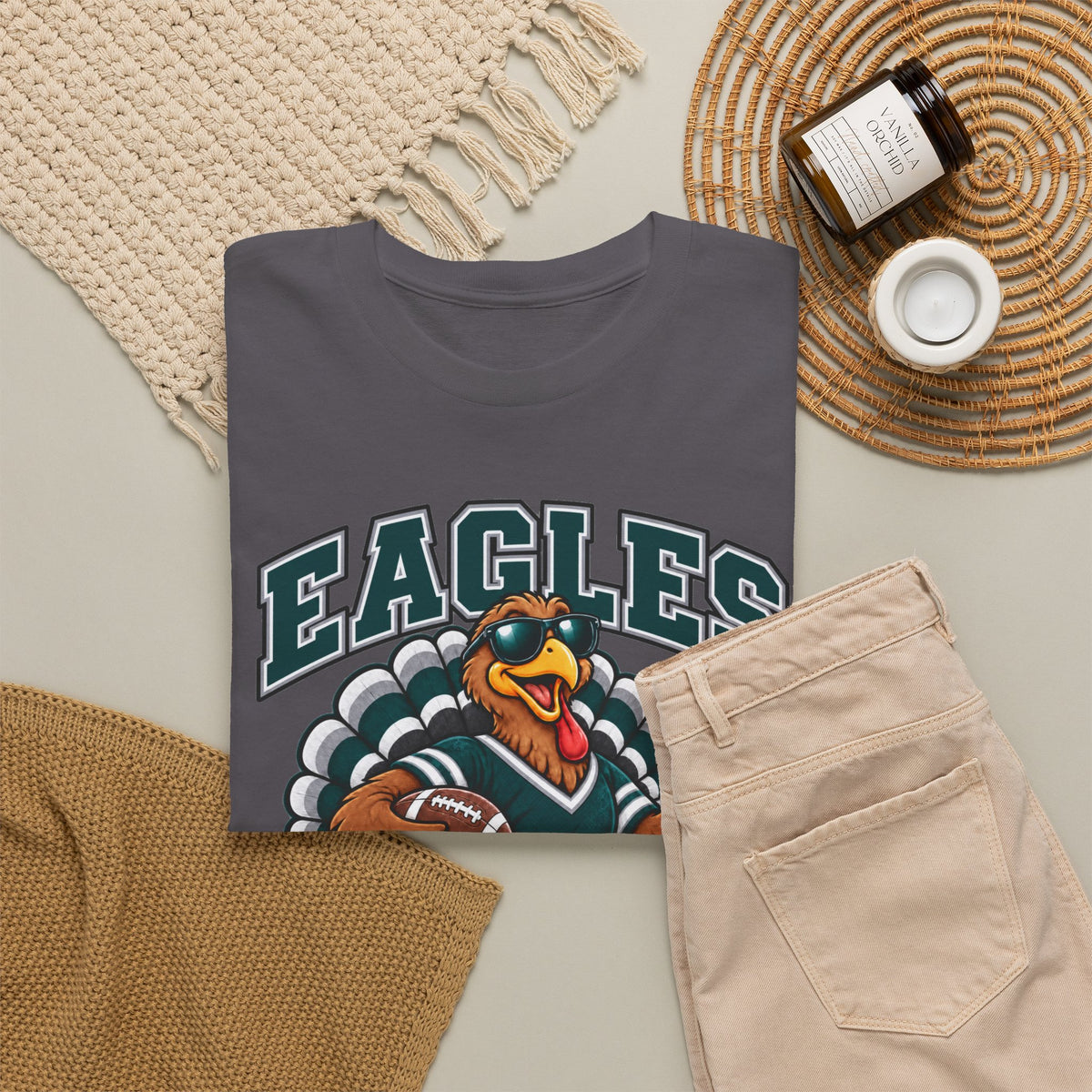 Eagles Thanksgiving Football Tee