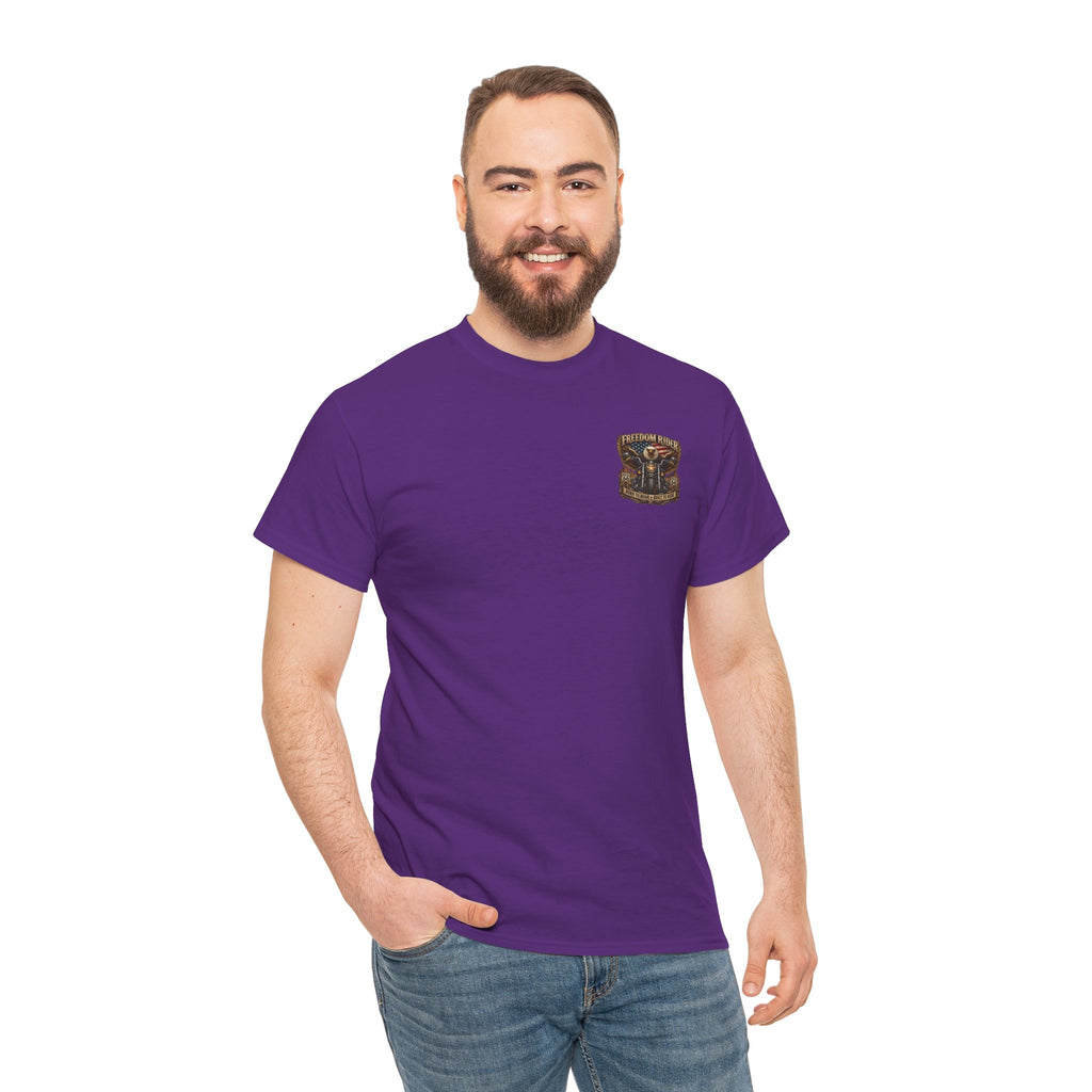 Freedom Rider Motorcycle T‑Shirt — Born to Roam Vintage Biker Tee
