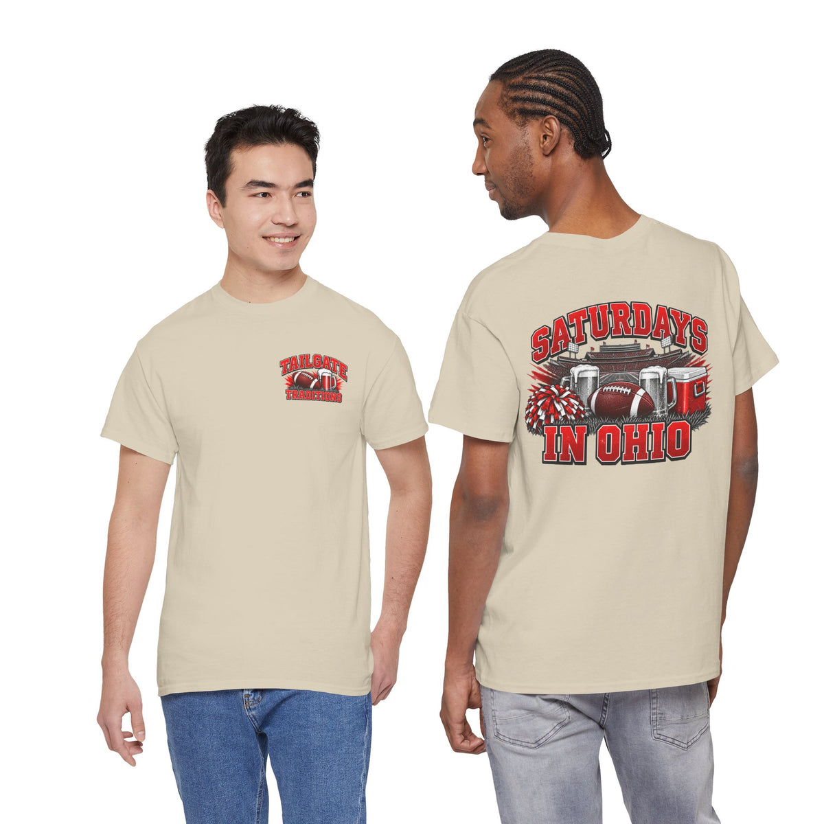 T-Shirt — Saturdays in Ohio Football & Tailgate Tee