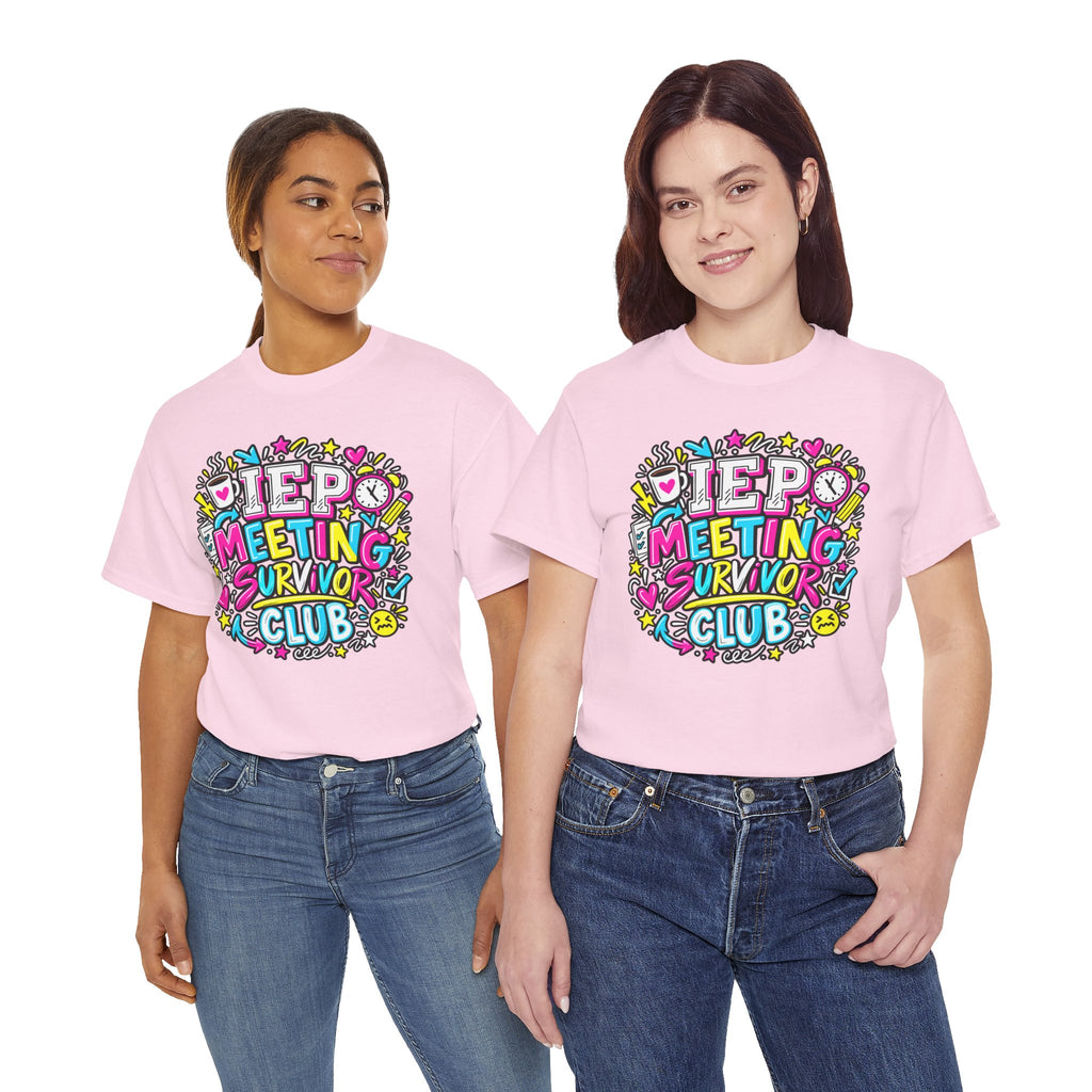 Video Meeting Survivor Club T-Shirt — Funny Remote Work Tee