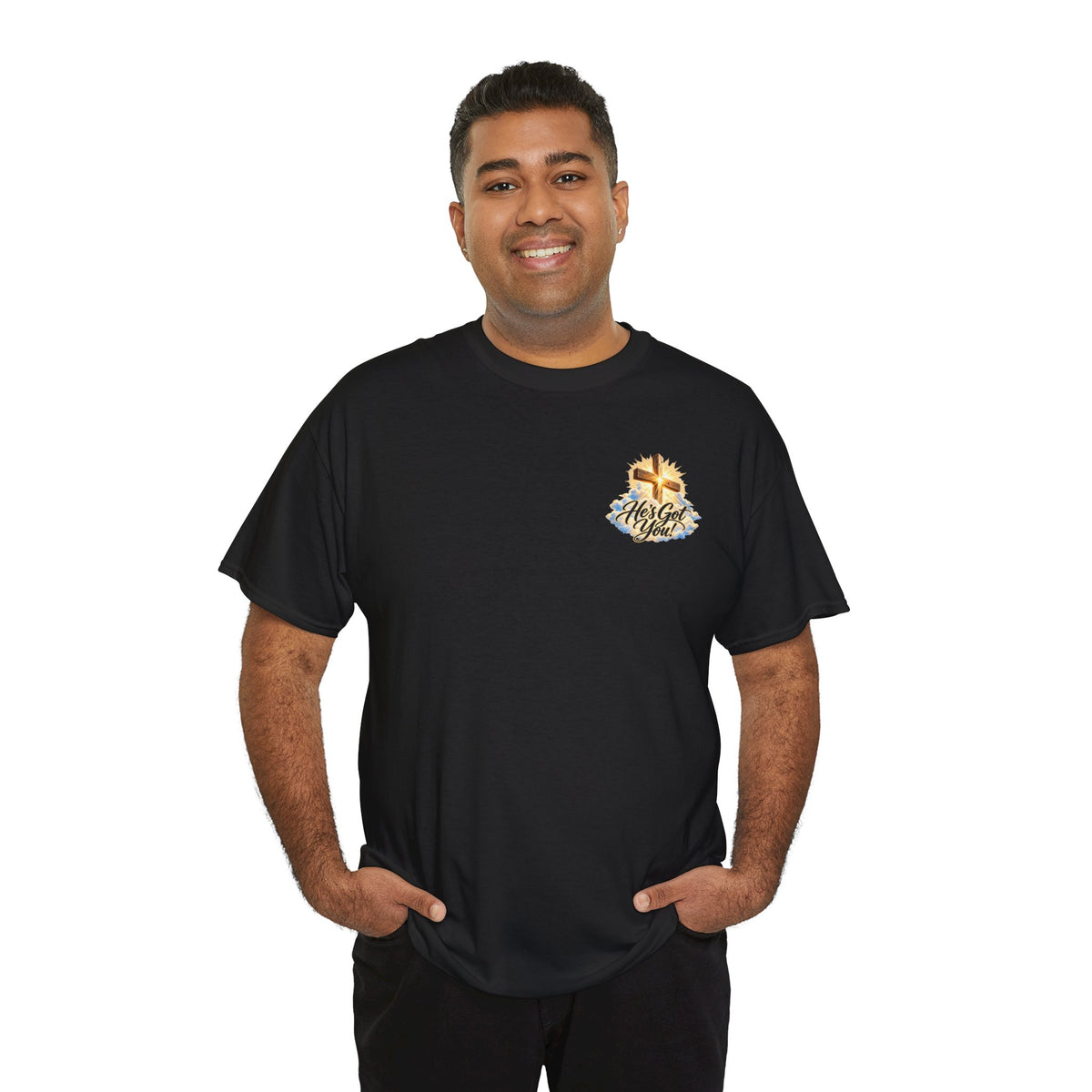 Don't Overthink It He's Got You Tee — Christian Cross Inspirational T‑Shirt