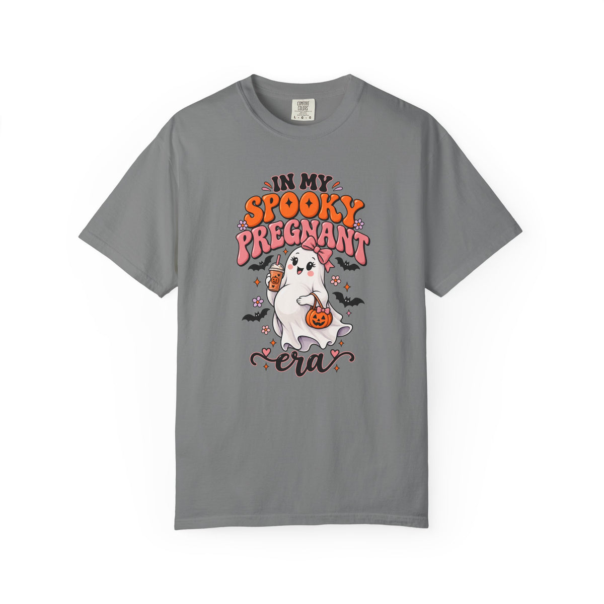Pregnant Halloween T-Shirt — "In My Spooky Pregnant Era" Cute Ghost Maternity Tee
