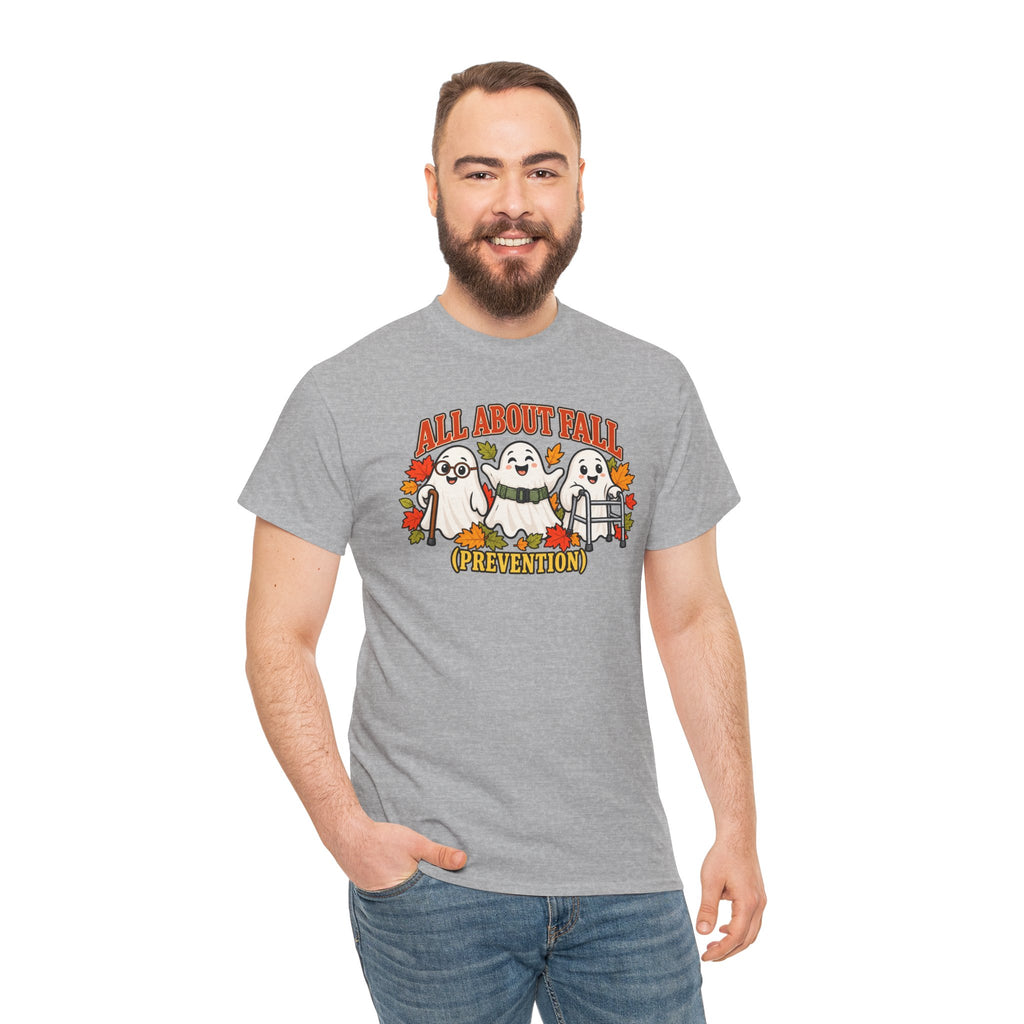 All About Fall (Prevention) Ghost Tee — Cute Halloween Autumn T-Shirt