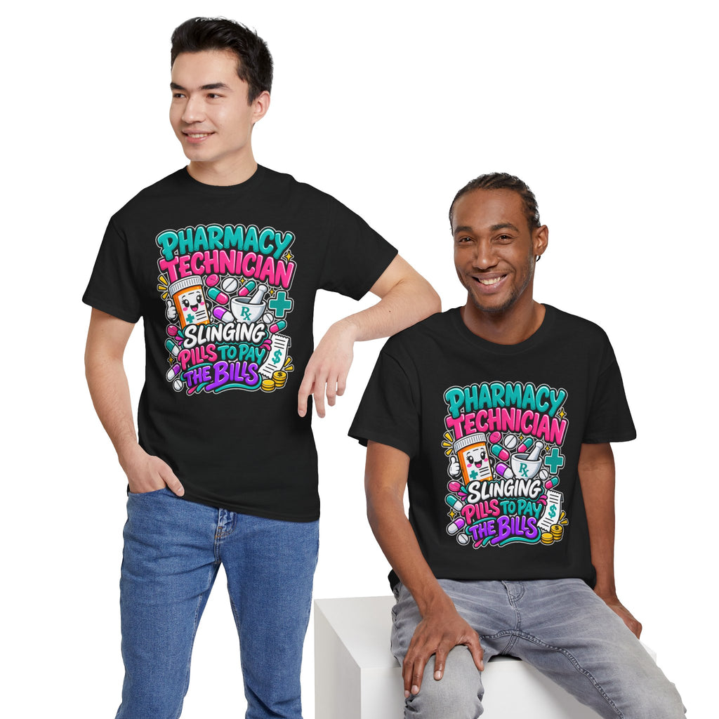 Pharmacy Technician T‑Shirt — "Slinging Pills to Pay the Bills" Graphic Tee