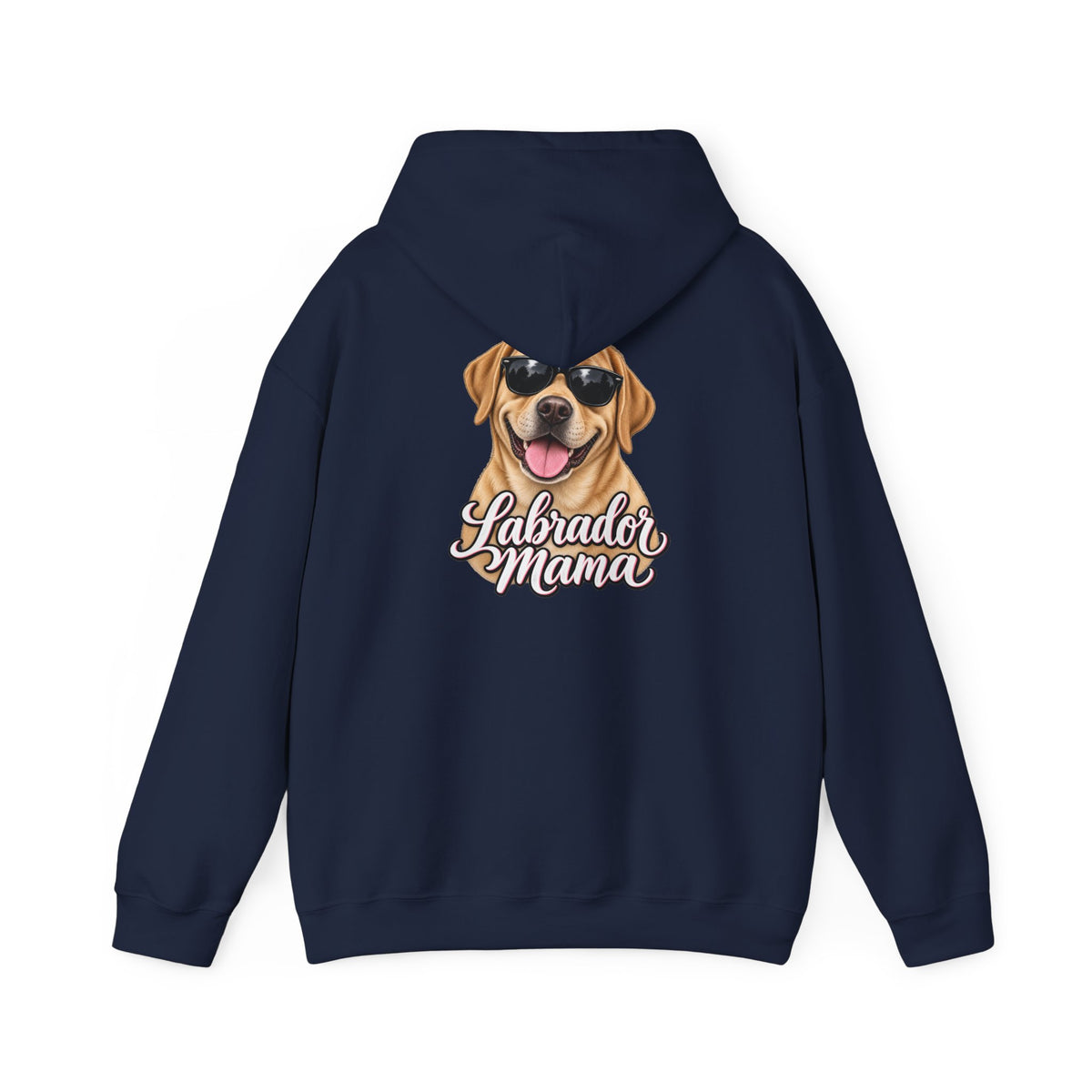 Labrador Mama Hoodie — Dog Mom Sweatshirt with Cute Sunglasses Lab Design