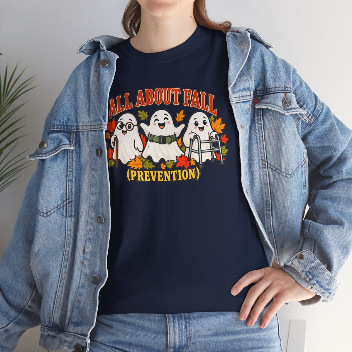 All About Fall (Prevention) Ghost Tee — Cute Halloween Autumn T-Shirt
