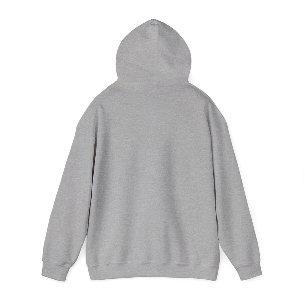 White Hoodie with Colorful 'Stand Tall' Floral Bear Chest Logo - Cozy Casual Pullover