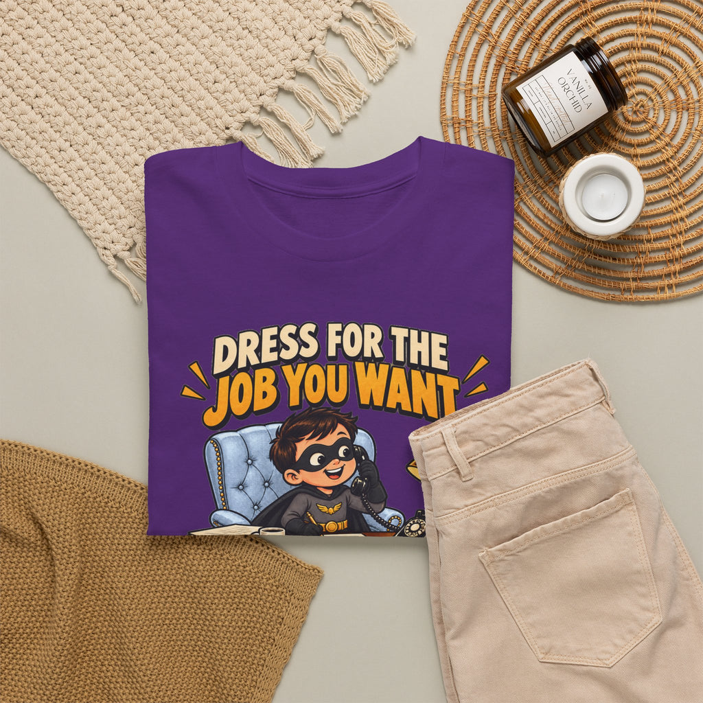Dress for the Job You Want T-Shirt — Motivational Office Career Tee