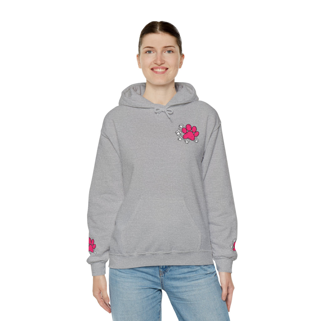 My Shadow Has Four Legs and a Tail Paw Print Hoodie