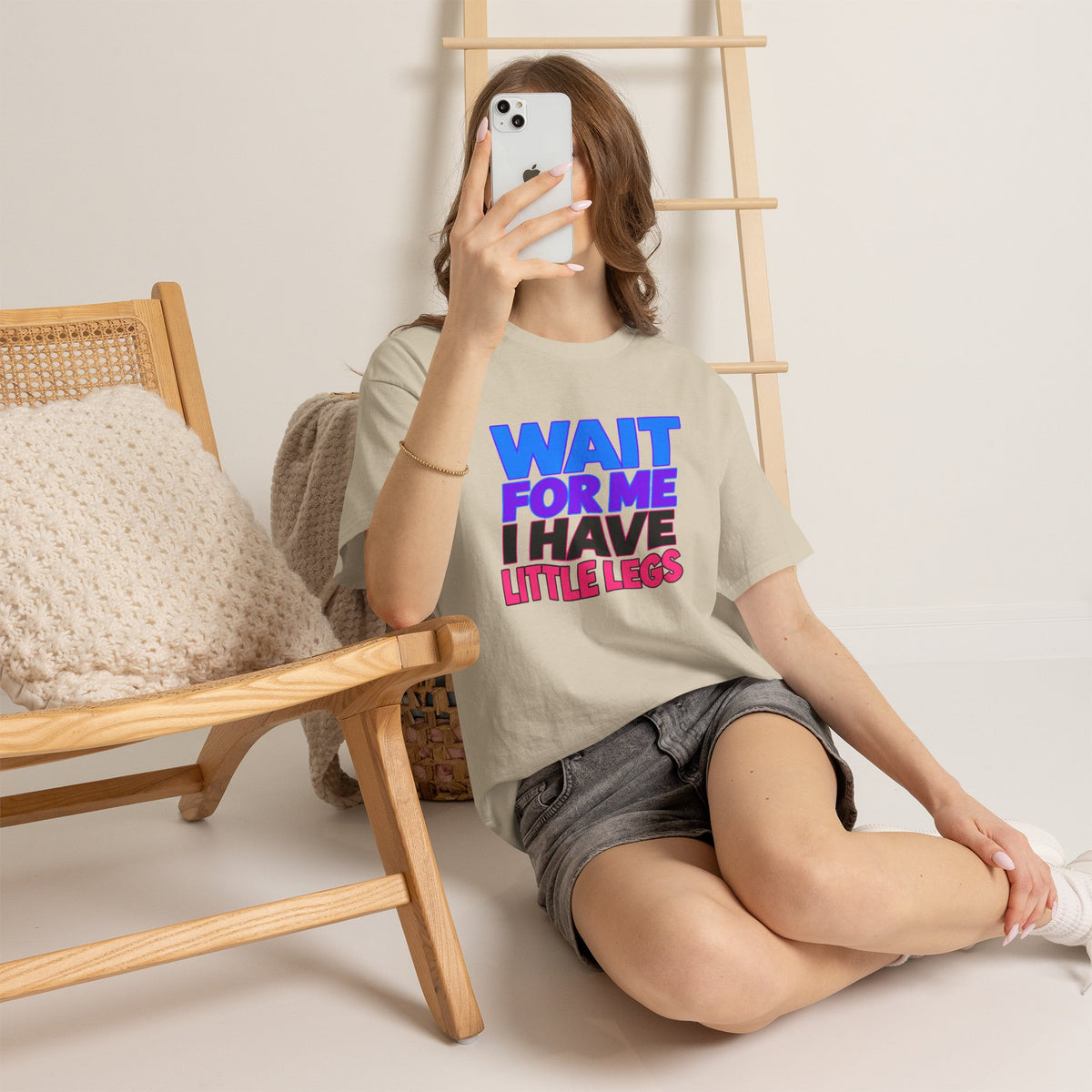 Wait For Me I Have Little Legs T-Shirt — Cute Pet / Toddler Humor Tee