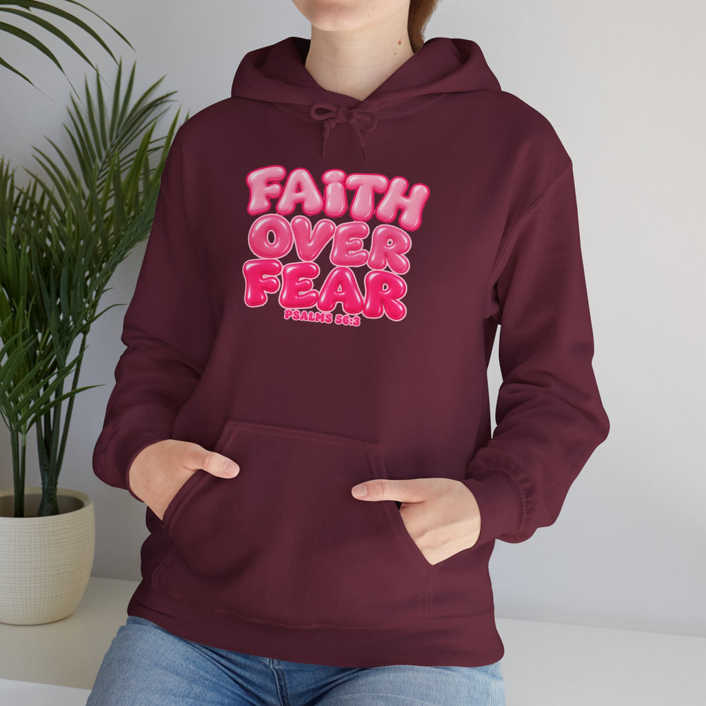 Faith Over Fear Inspirational Hoodie