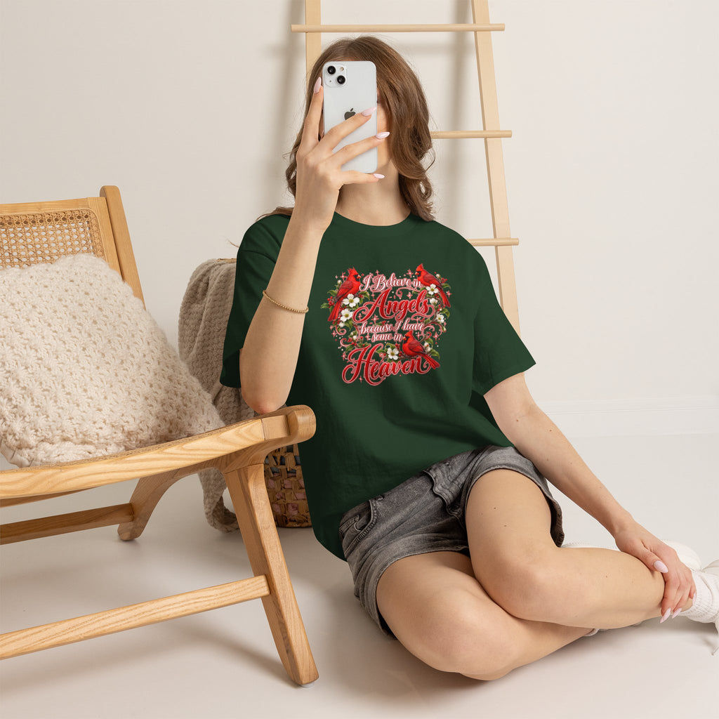 Angels from Heaven Cardinal Christmas T-Shirt