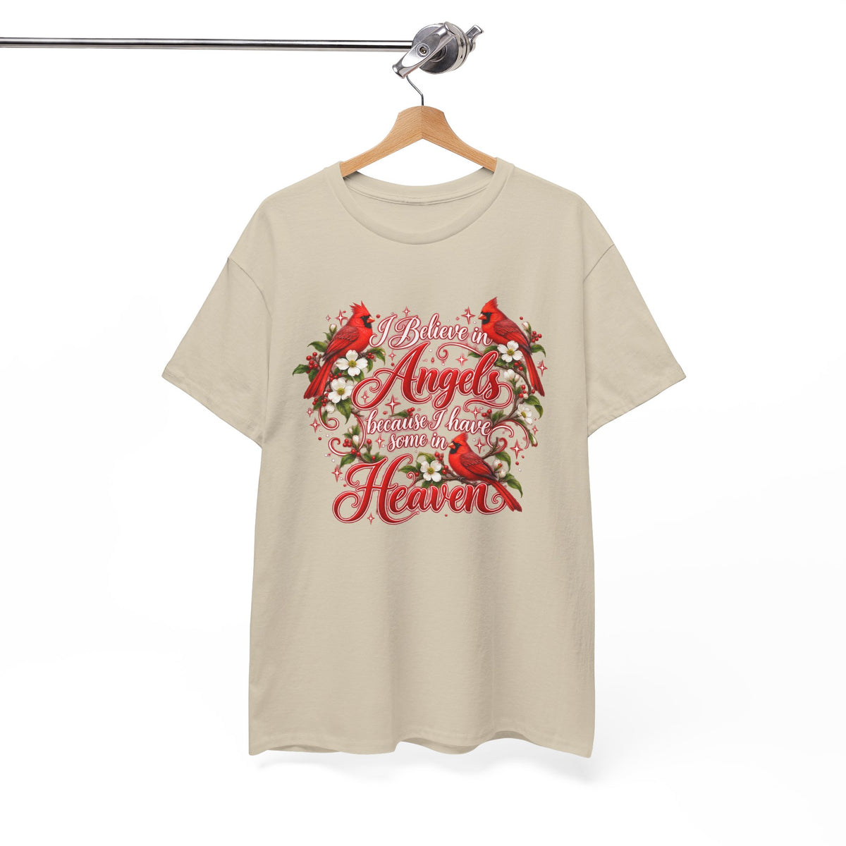 Angels from Heaven Cardinal Christmas T-Shirt
