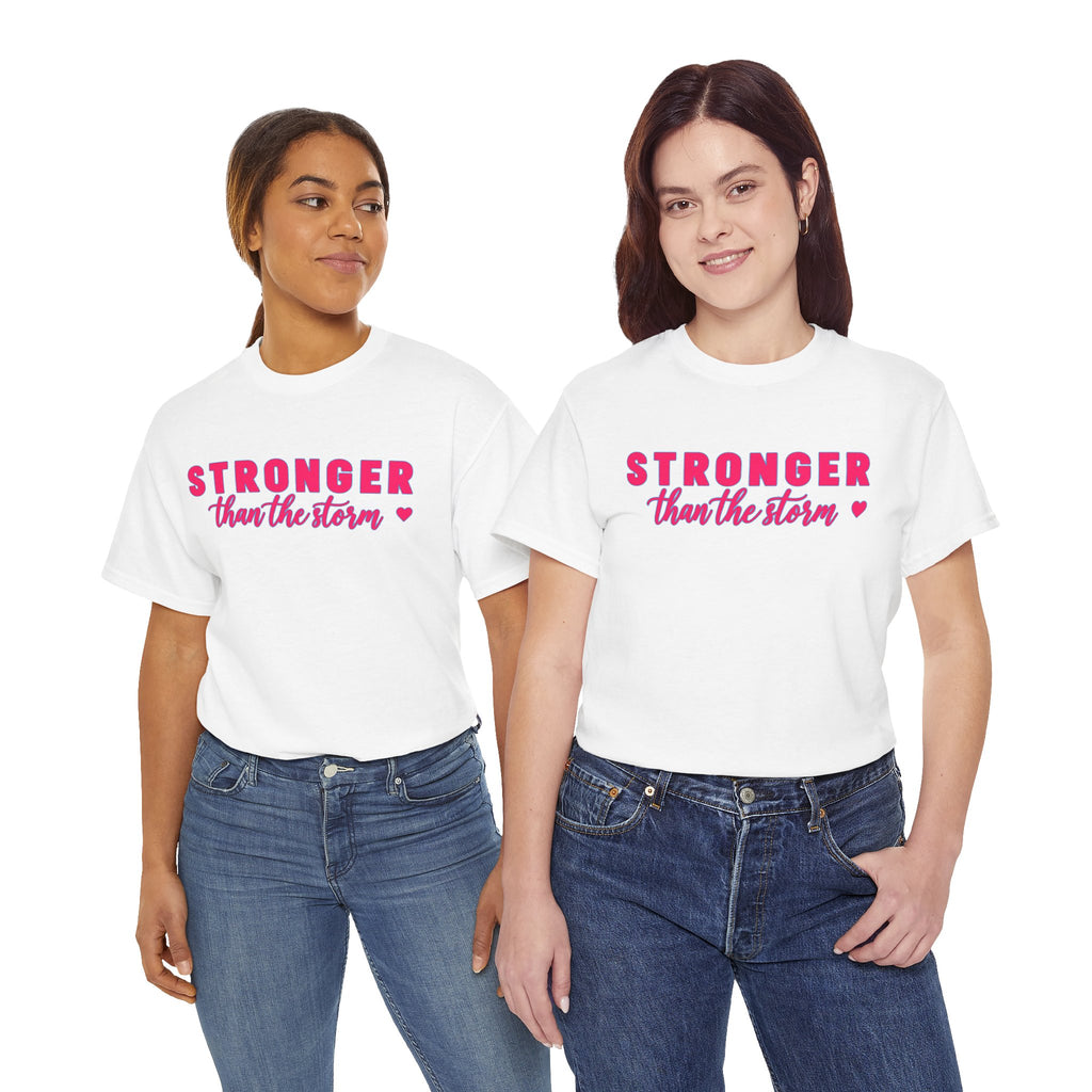 Stronger Than the Storm Tee - Inspirational Women's Resilience T-Shirt