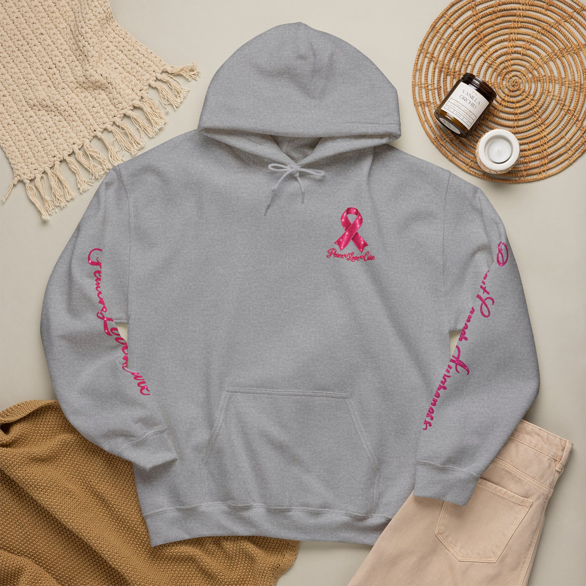 Pink Ribbon Breast Cancer Awareness Hoodie