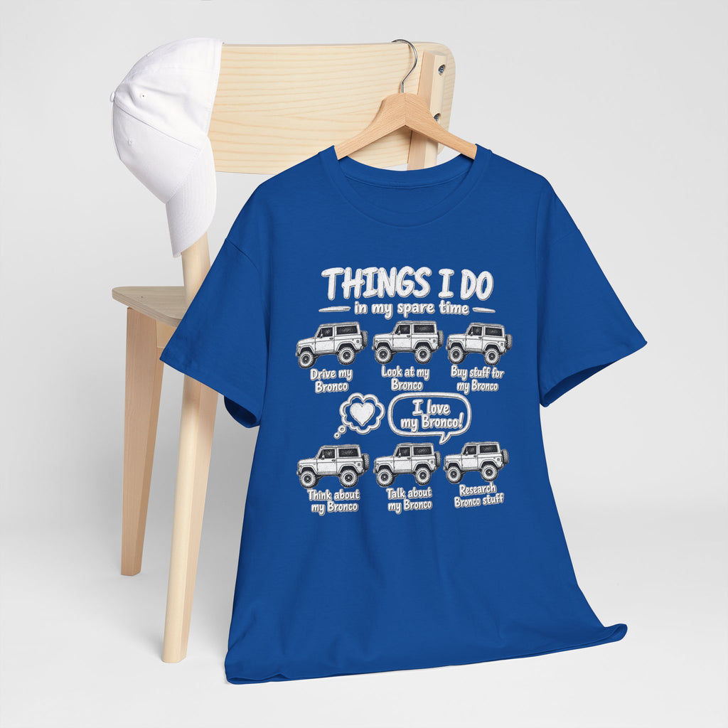 T‑Shirt — "Things I Do in My Spare Time" Jeep Lover Graphic Tee