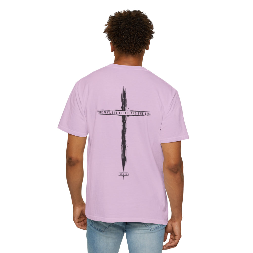 Christian Cross T-Shirt — 'The Way, The Truth, The Life' Religious Tee