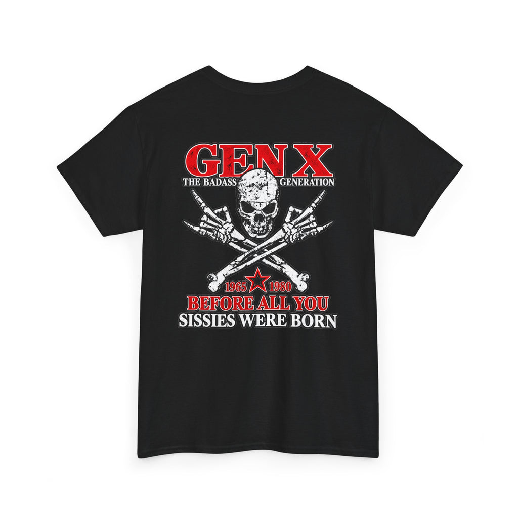 Gen X T‑Shirt — "The Badass Generation" Skull & Crossbones Retro Tee
