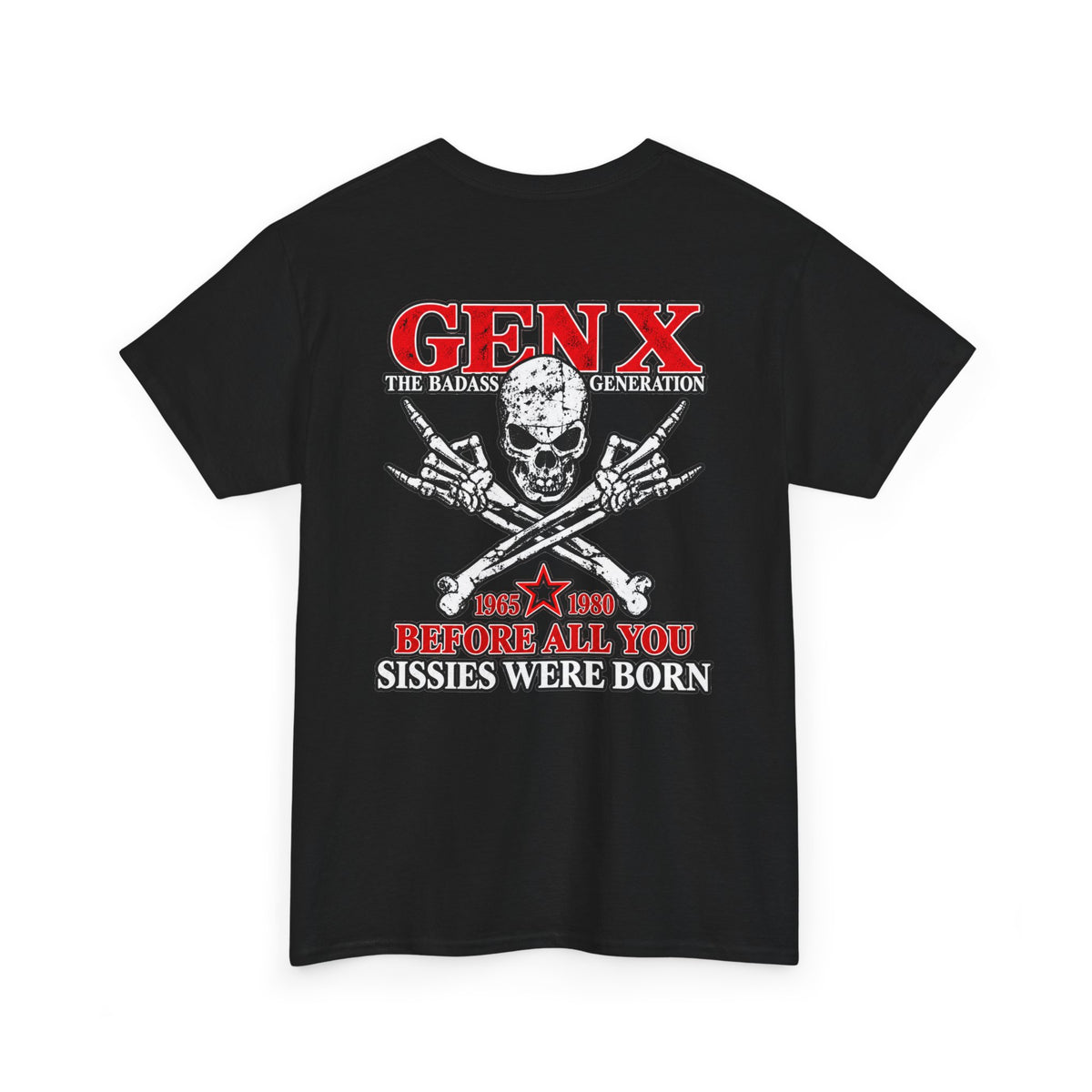 Gen X T‑Shirt — "The Badass Generation" Skull & Crossbones Retro Tee