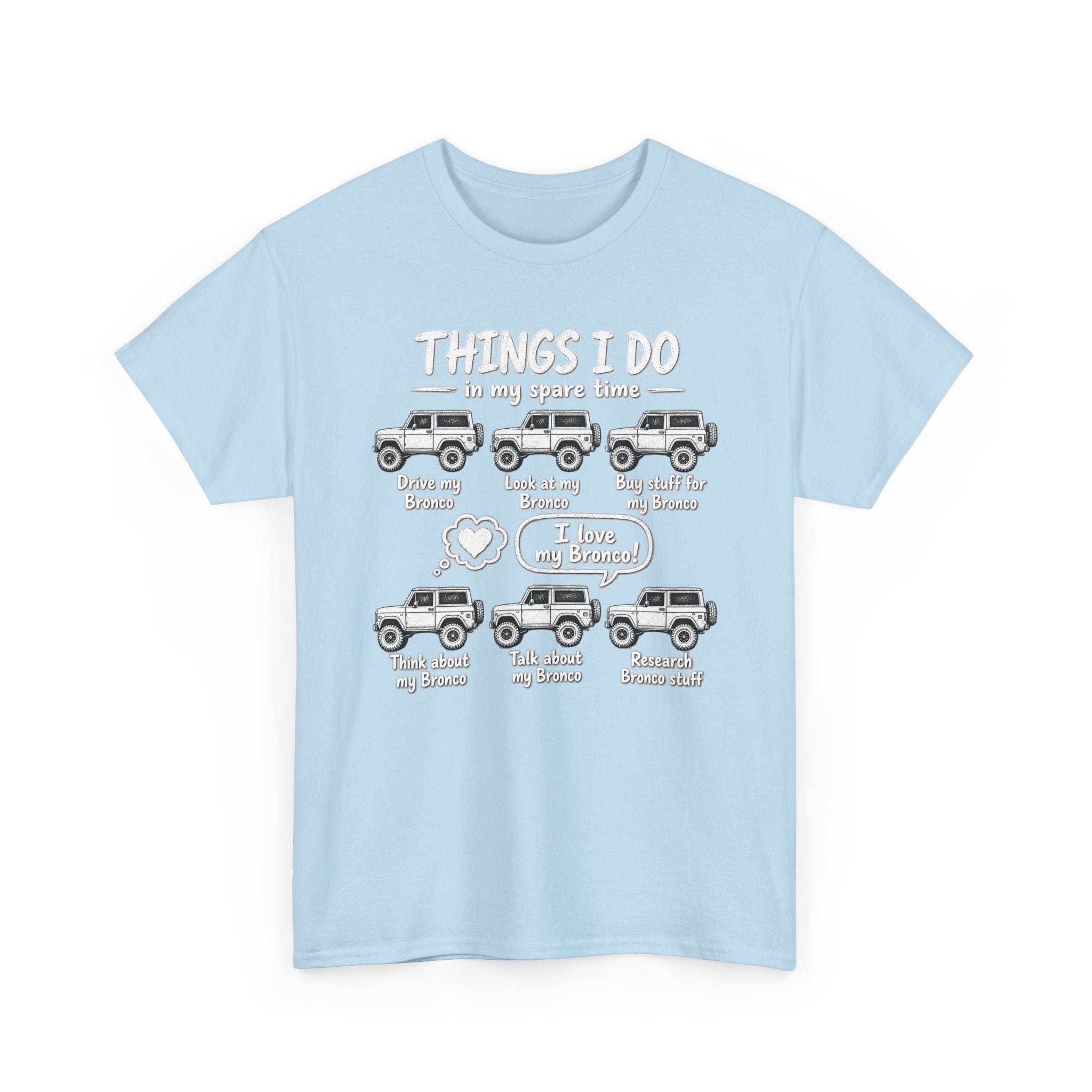 T‑Shirt — "Things I Do in My Spare Time" Jeep Lover Graphic Tee