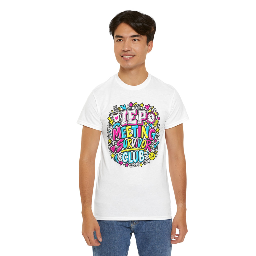 Video Meeting Survivor Club T-Shirt — Funny Remote Work Tee
