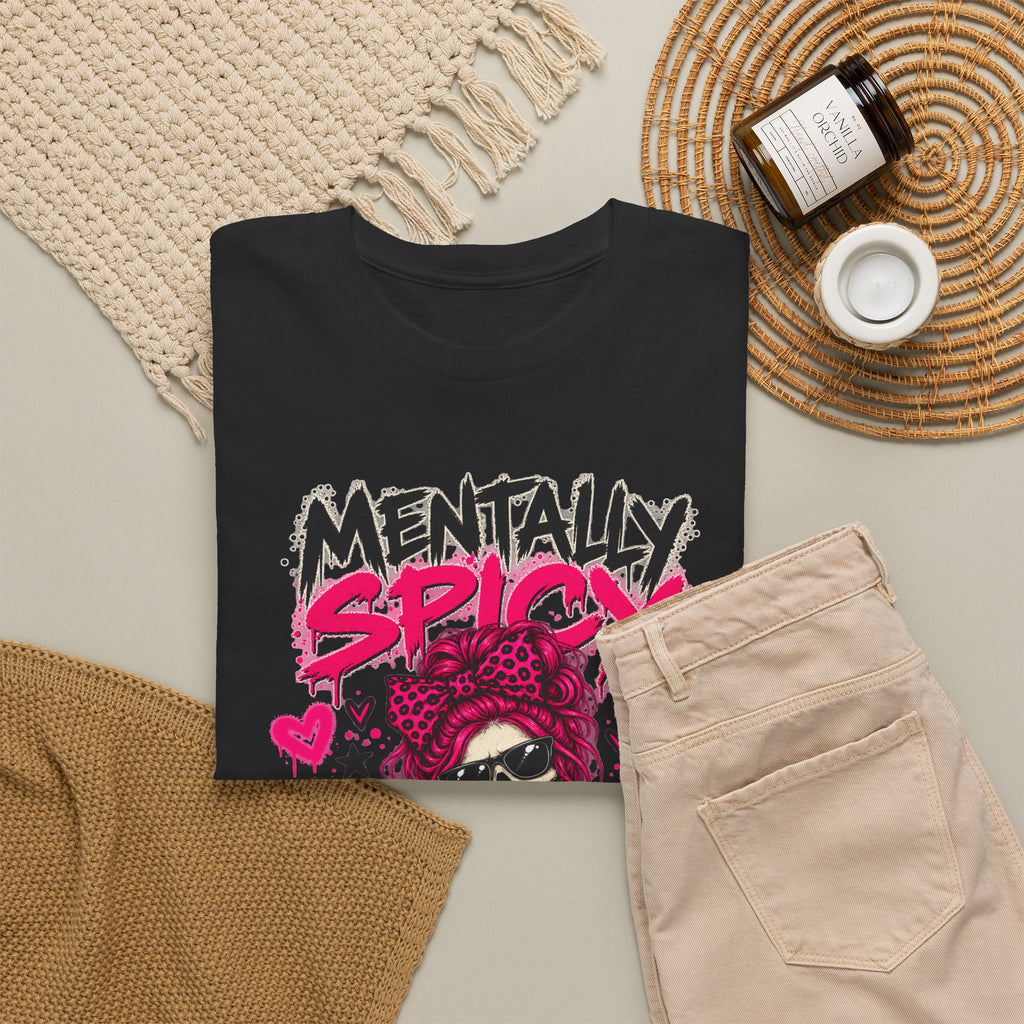 Mentally Spicy Skeleton Graphic T-Shirt